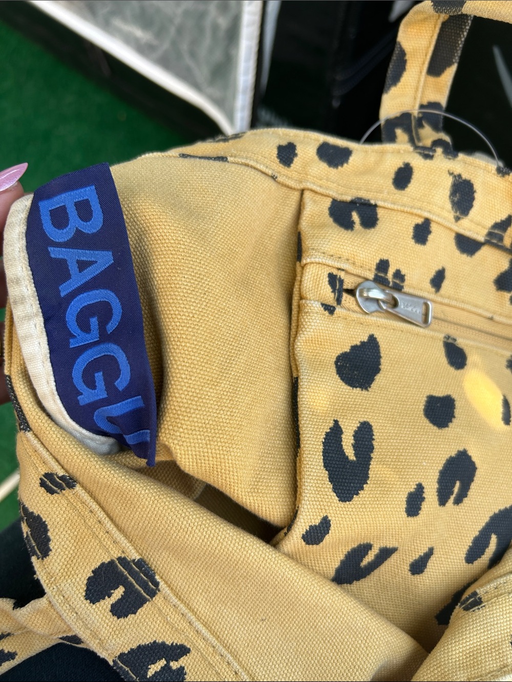 BAGGU tote bag leopard print